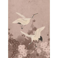 FOTOTAPETE Kraniche 200 x 279 cm - Pink, Papier (200/279cm) - ESTAhome
