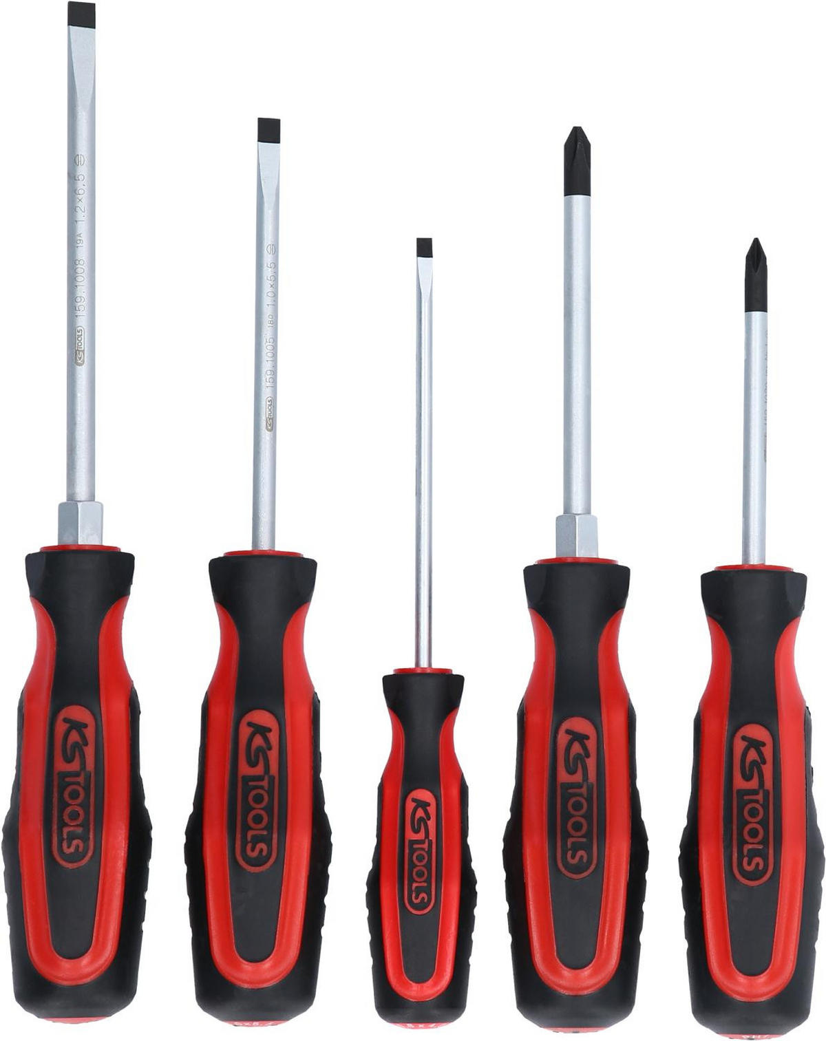 ERGOTORQUEPLUS SCHRAUBENDREHER-SATZ, 5-TLG - Multicolor, Kunststoff/Metall (34/14/50cm) - KS Tools