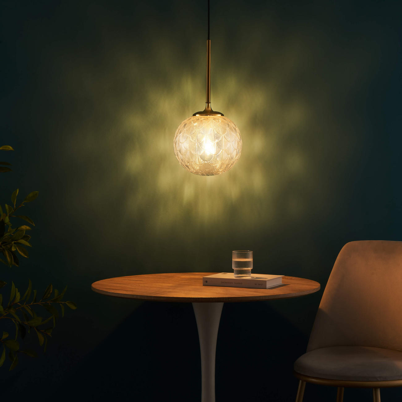 Thumbnail - Kosilum Hängeleuchte, Transparent, Glas, 20x41x144.5 cm, Lampen & Leuchten, Innenbeleuchtung, Hängelampen, Pendelleuchte...