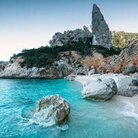 FOTOTAPETE Strand-Motiv 450 x 280 cm - Grau, Papier (450/280cm) - Sanders & Sanders