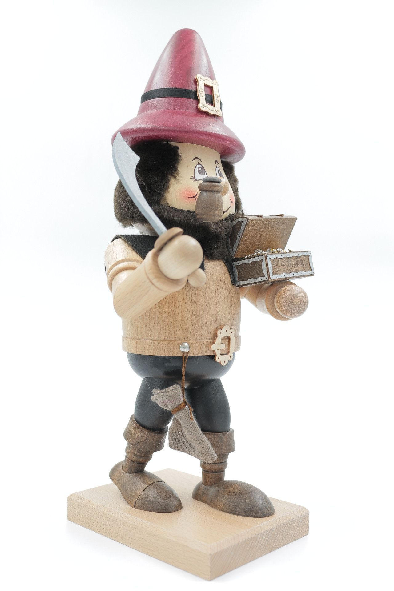 RAUCHFIGUR Wichtel Räuber 32 cm - Multicolor, Holz (15/35/0.1cm)