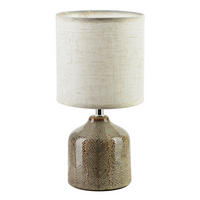 TISCHLAMPE Leti Grau 10/14/28.5 cm Keramik - Braun, Keramik (10/14/28.5cm) - Mondex