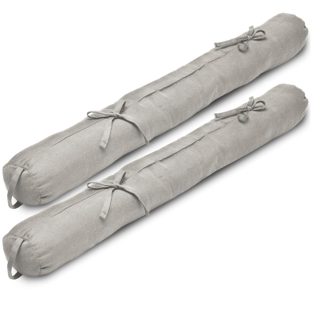 ZUGLUFTSTOPPER Viento 10x90cm Hellgrau (2tlg) - Hellgrau, Textil (10/90cm) - Beautissu 