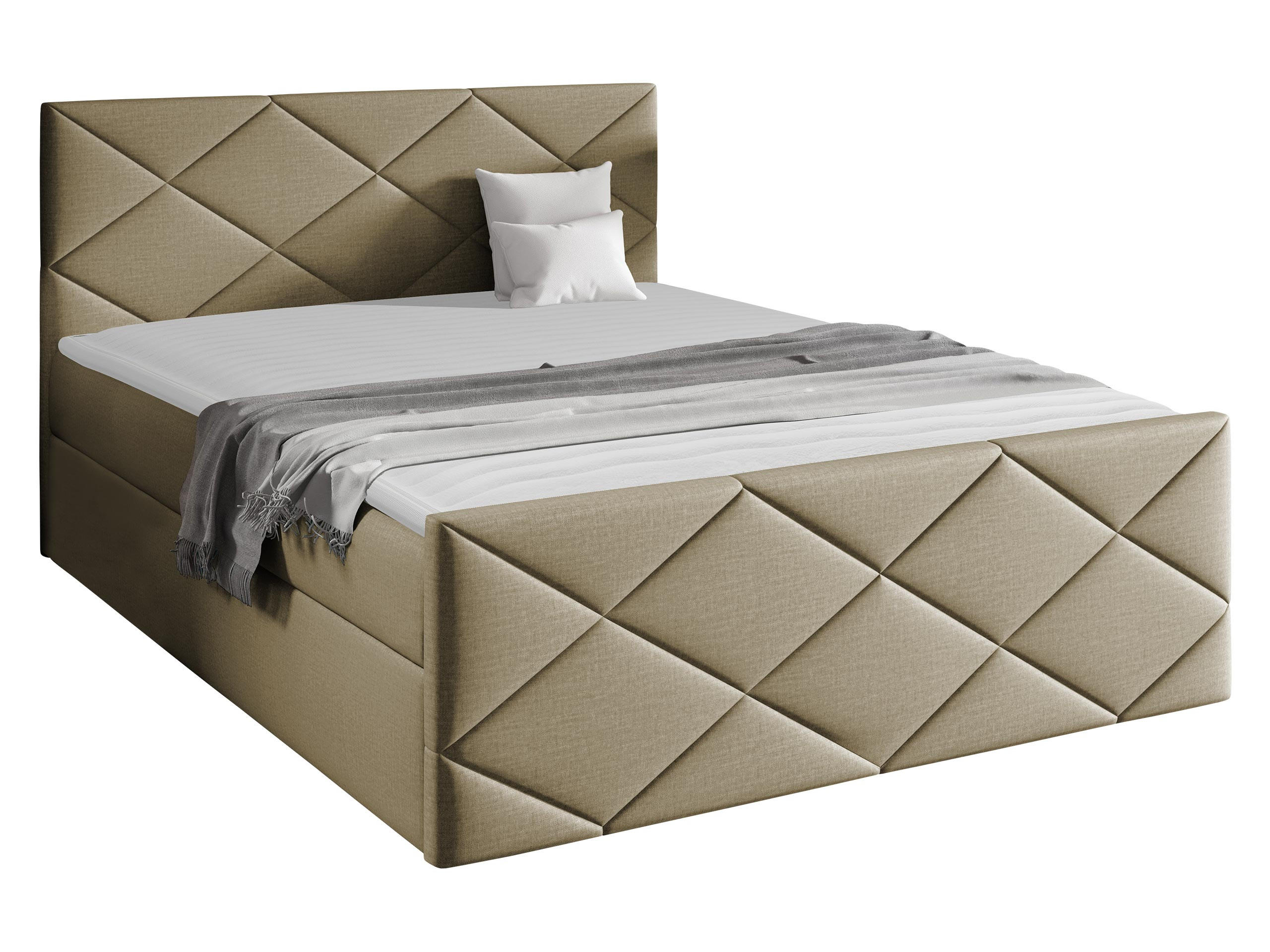 BOXBETT Herkules - Kaschmir, Holz (180/200cm) - MIRJAN24