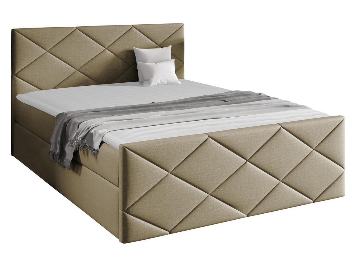 BOXBETT Herkules - Kaschmir, Holz (180/200cm) - MIRJAN24