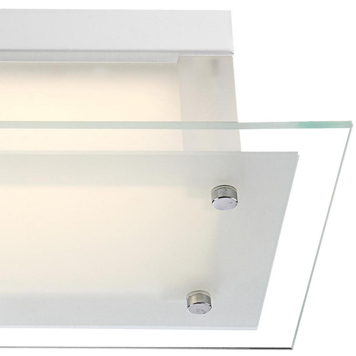 LED DECKENLEUCHTE Metall Glas Klar - Klar, Glas (36/19/9.7cm) - Globo Lighting