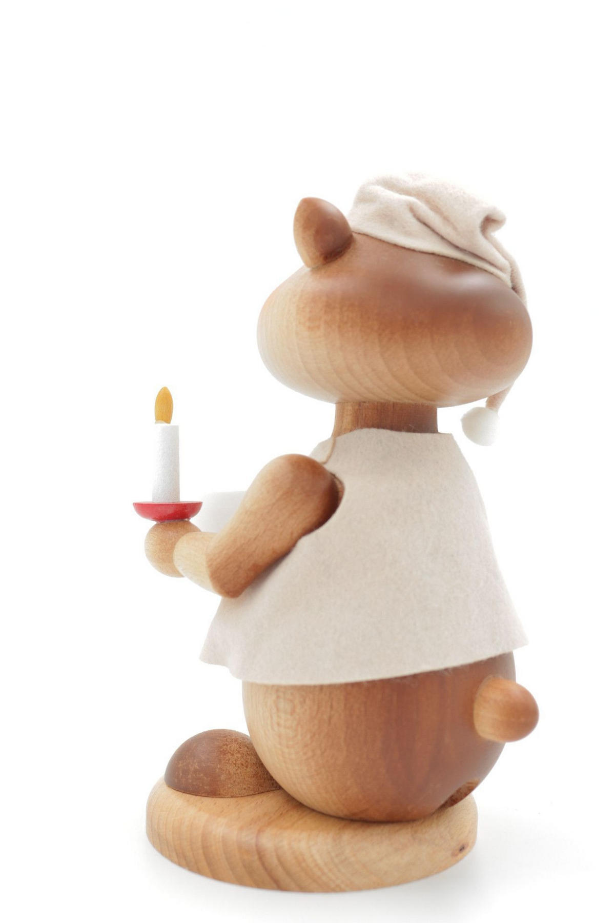 RAUCHFIGUR Hamster Nachtwandler 18 cm - Multicolor, Holz (12/18/0.1cm)