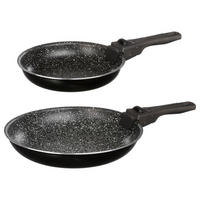 KÜCHENPFANNE 2er Set Brattöpfe aus Aluminium - Anthrazit, Metall (26cm) - 5five Simply Smart