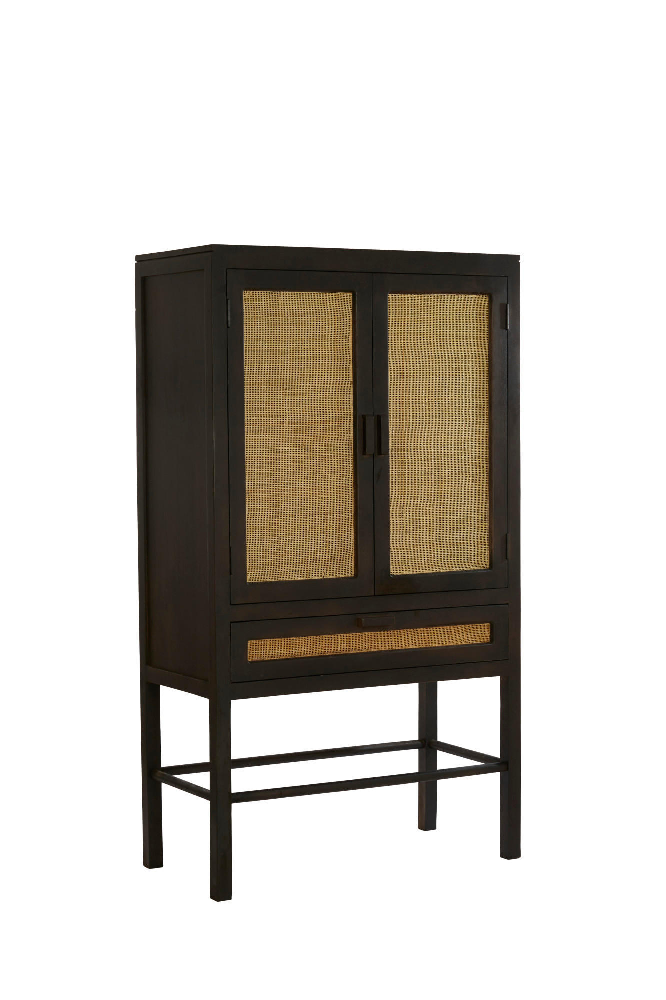 SCHRANK Nipos Braun 90/45/160 cm - Braun, Holz (45/160/90cm) - Light & Living