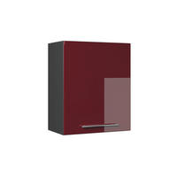 HÄNGESCHRANK Fame-Line, Bordeaux Hochglanz, 60 cm - Bordeaux/Anthrazit, Holzwerkstoff (60/72/34.1cm) - Vicco