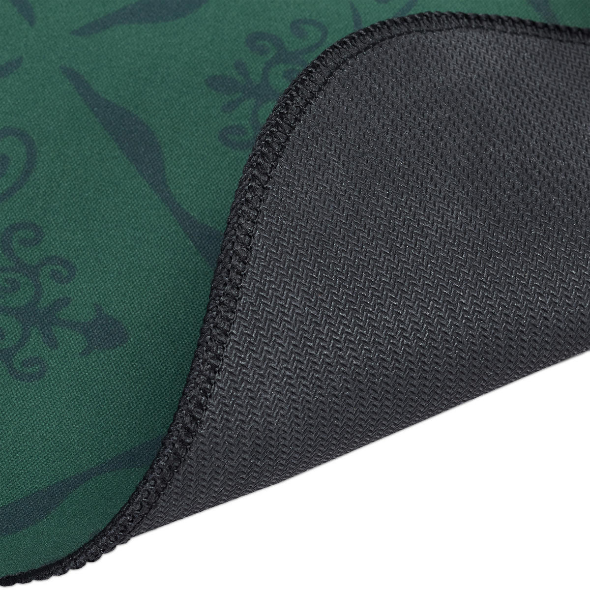 POKERMATTE - Dunkelgrün, Kunststoff/Textil (120/60cm) - Relaxdays