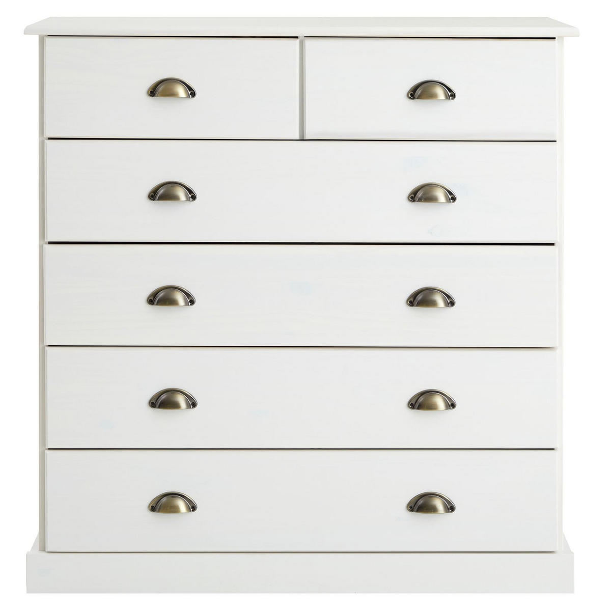 KOMMODE PARIS - Weiß, Holz (91/95/39cm) - IDIMEX