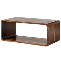 COUCHTISCH Sheesham 100x50x40 walnuss lackiert LOUNGE COLLECTION #04 - Dunkelbraun, Holz (100/50/40cm) - Massivmoebel24