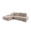 ECKSOFA mit Bettkasten Tragel L, Beige - Beige, Textil (185/265cm) - Meblito