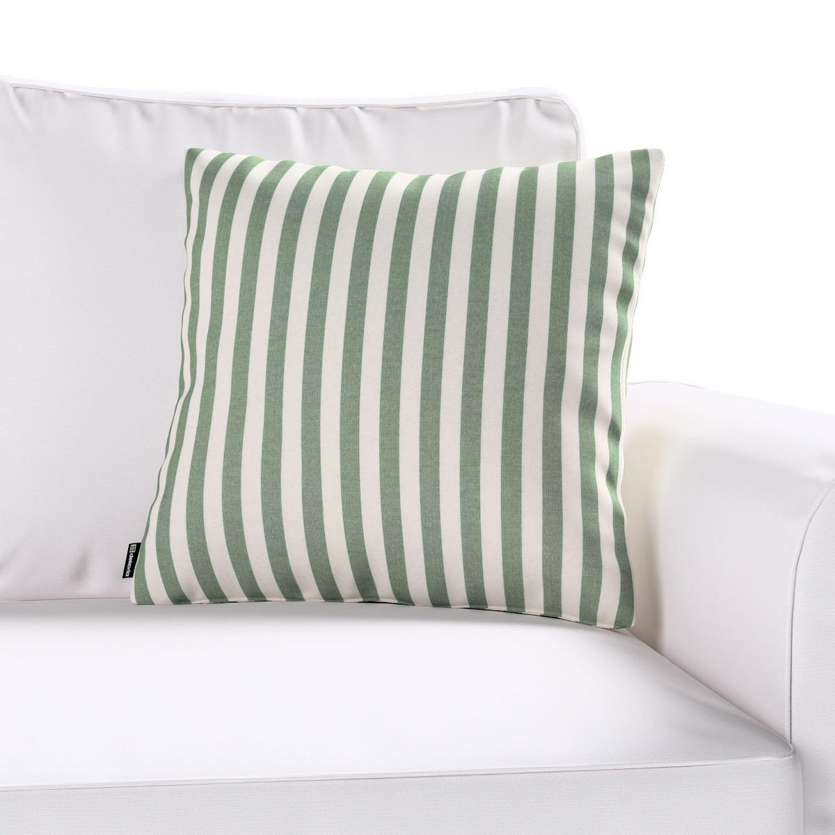 KISSENHÜLLE Quadro grün, 43x43 cm - Grün, Textil (43/43cm) - Dekoria