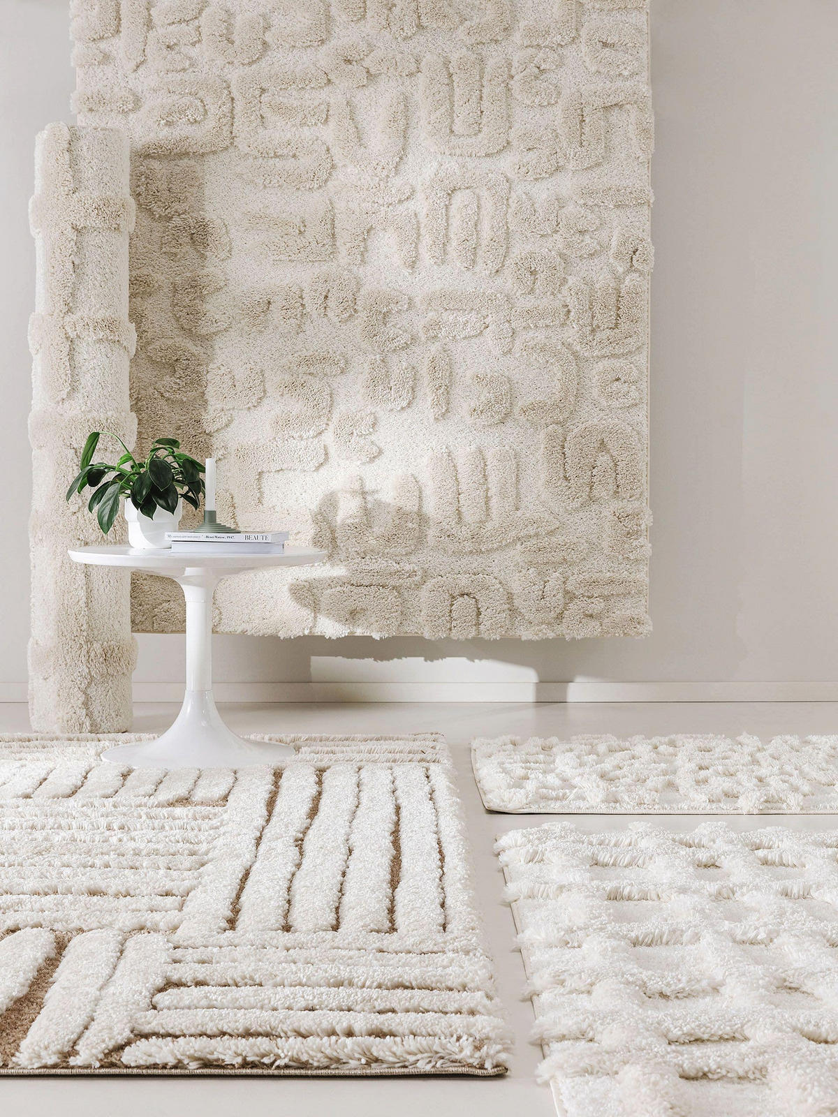 HOCHFLORTEPPICH Tibo Cream 120x170 cm - Creme, Textil (120/170cm) - benuta Pop