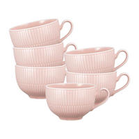 MILCHKAFFEETASSEN Amina Rosé 0,35 l 6er Set - Rosa, Keramik (0.35L) - Seltmann Weiden