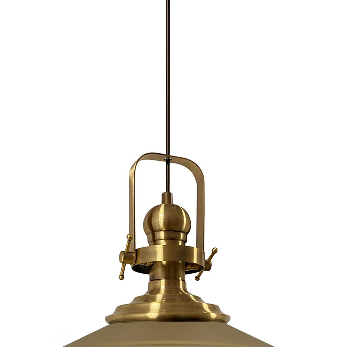 PENDELLEUCHTE Asletl 40/30 cm - Beige, Metall (30/40/33cm) - Bamyum