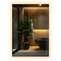 LED-SPIEGEL 100x70 cm Rechteckig Warmweiß 3000K - Transparent, Glas (70/100/0.4cm) - Wallfluent