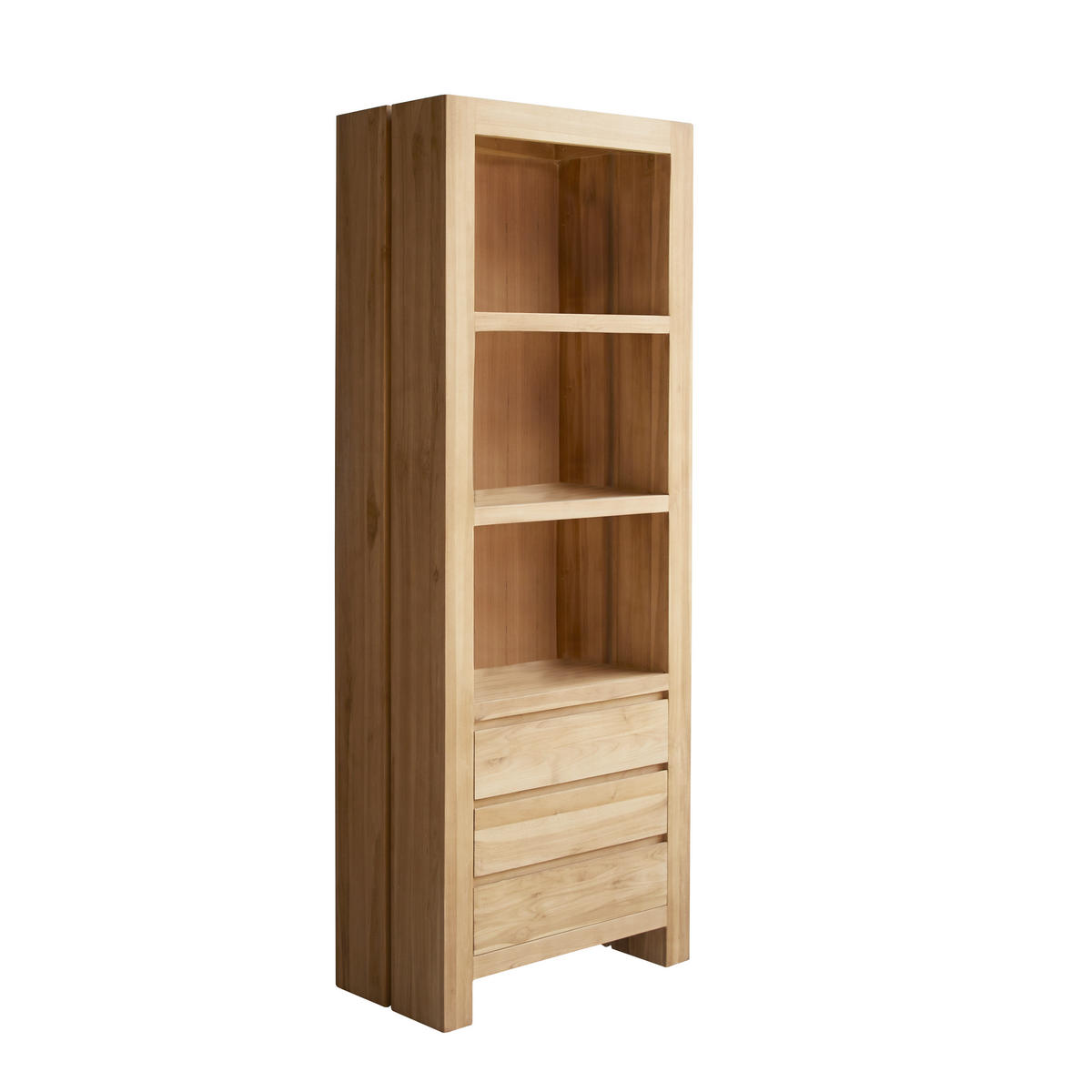 BÜCHERREGAL Eden Natur aus Teak - Naturfarben, Holz (75/200/40cm) - Tikamoon