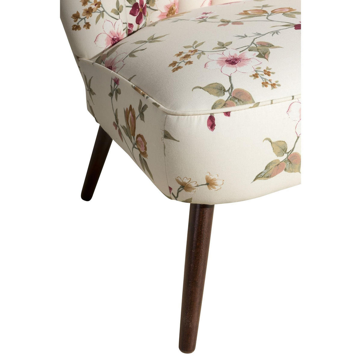 SESSEL Kadisha Bezug Flachgewebe Buche nussbaum dunkel / weiß - Buche Kolonial/Weiß, Kunststoff (70/80/66cm) - 58aufmkessel