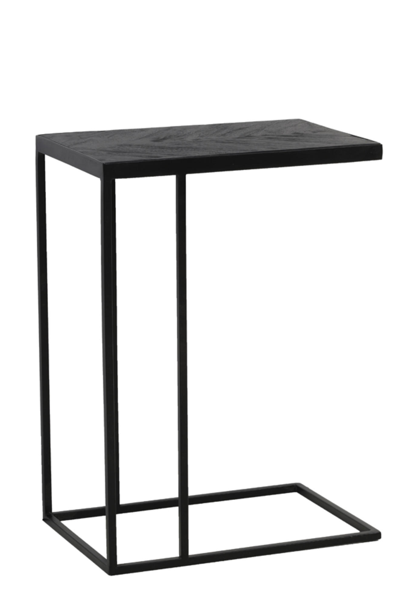 BEISTELLTISCH Chisa Braun 45/30/62 cm - Schwarz, Metall (45/30/62cm) - Light & Living
