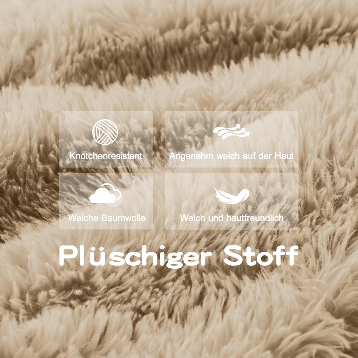 3-SITZER SOFA plüschstoff in hellkhaki, rahmenlos & montagefrei - Hellgelb, Textil (291/73/104cm) - Urban Meuble
