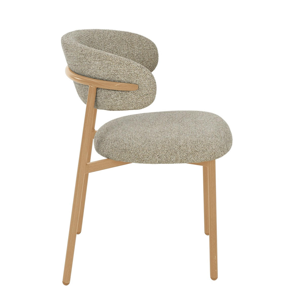 ESSZIMMERSTÜHLE Micah Beige 58/54.4 /78 cm - Beige, Textil (54.4/78/58cm) - Livingfurn