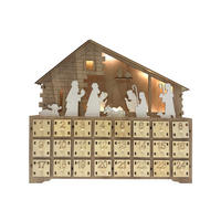 ADVENTSKALENDER Mehrfarbig 7/35/32 cm - Multicolor, Holz (7/32/35cm) - Mobili Rebecca