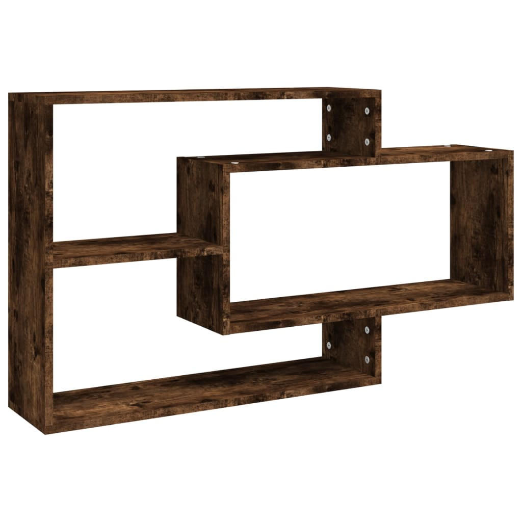 vidaXL Wandregal Dunkelbraun 104x58.5x20 cm