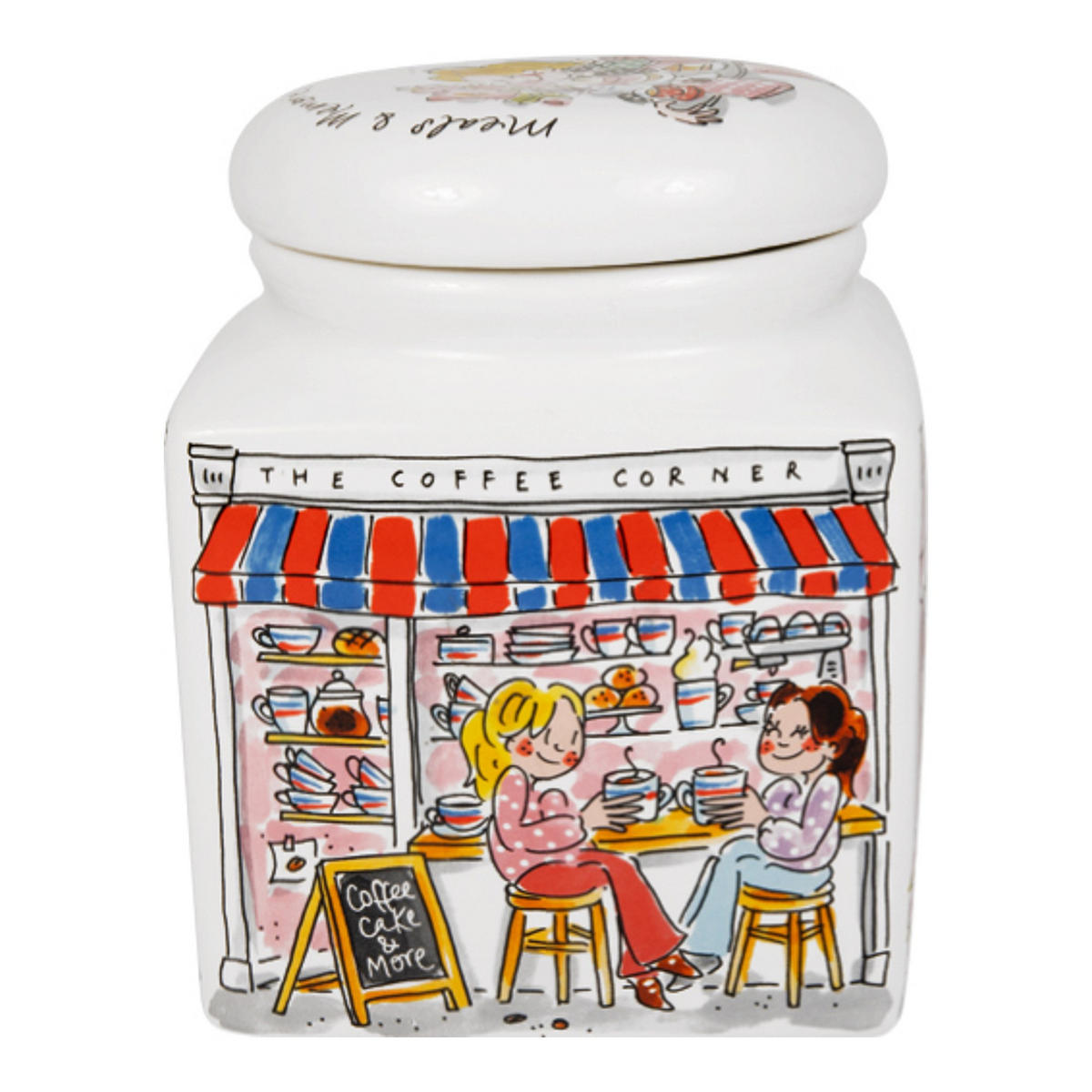 VORRATSDOSE Blond Geburtstag - Menü & Erinnerungen in Bunt - 20cm - Multicolor, Keramik (16/20/16cm) - Blond Amsterdam