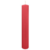 RILLEN KERZEN Himbeer 300 x Ø 45 mm, 4 Stück - Altrosa, Paraffin (8/15/15cm) - Wiedemann Kerzen