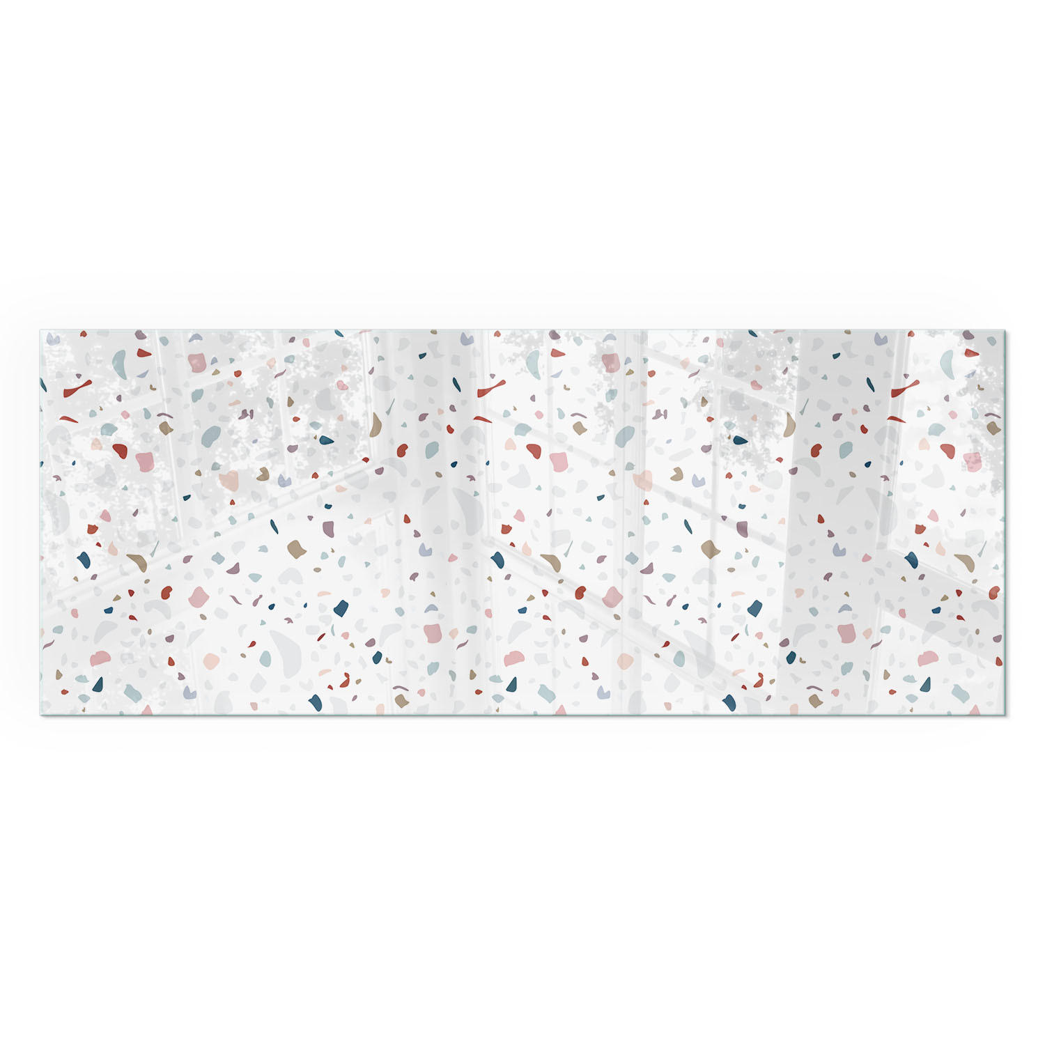 GLASPLATTE für Kamin 125x50 cm - Weiß, Glas (125/50/0.4cm) - TULUP