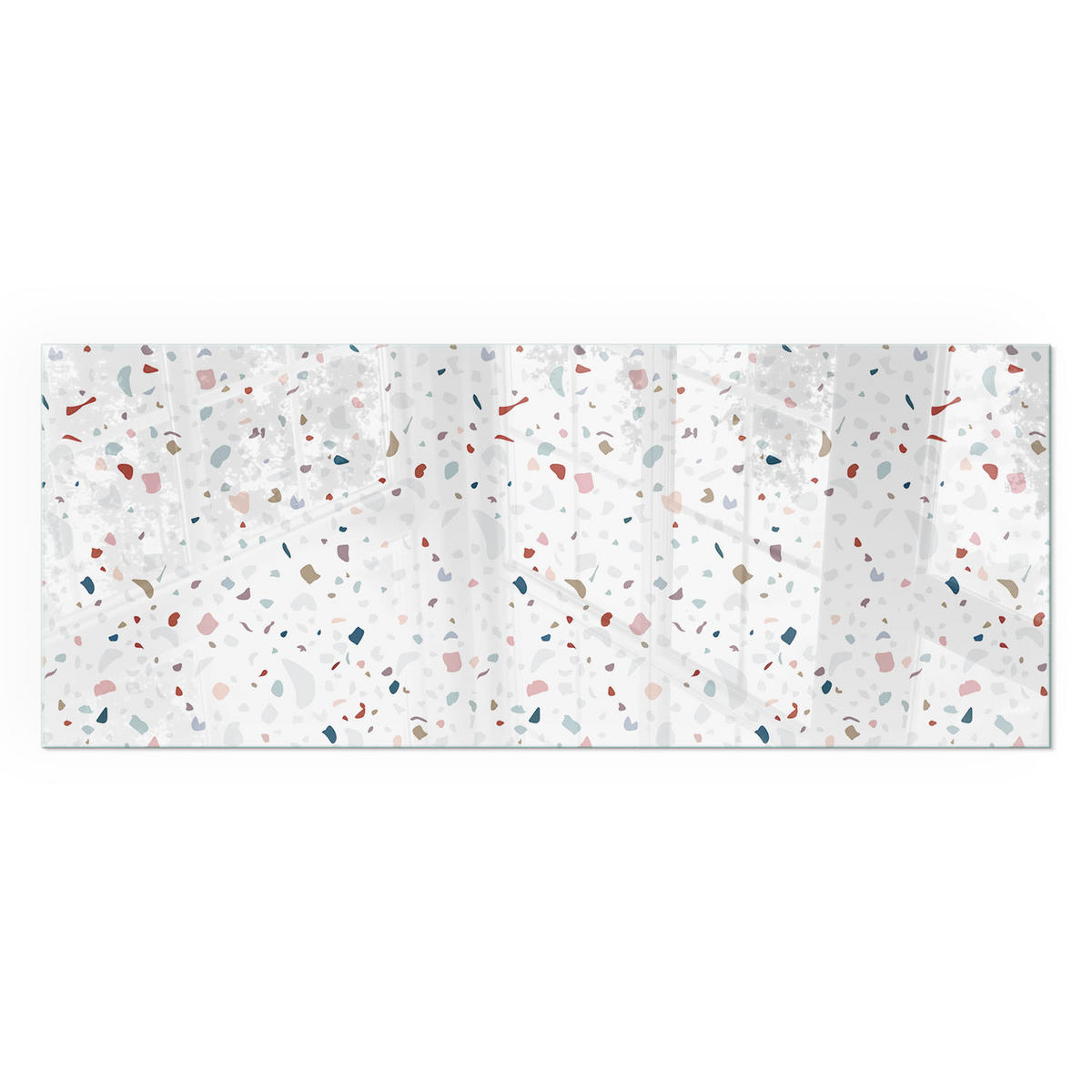 GLASPLATTE für Kamin 125x50 cm - Weiß, Glas (125/50/0.4cm) - TULUP