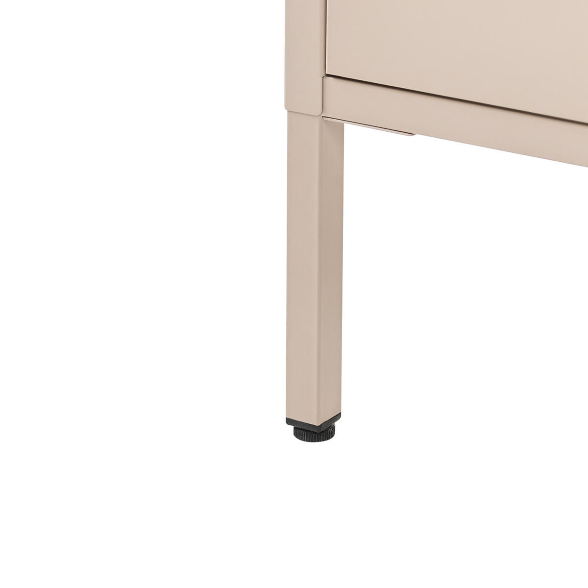 KOMODA Kov Béžová Enago - béžová, kov (80/102/40cm) - Beliani