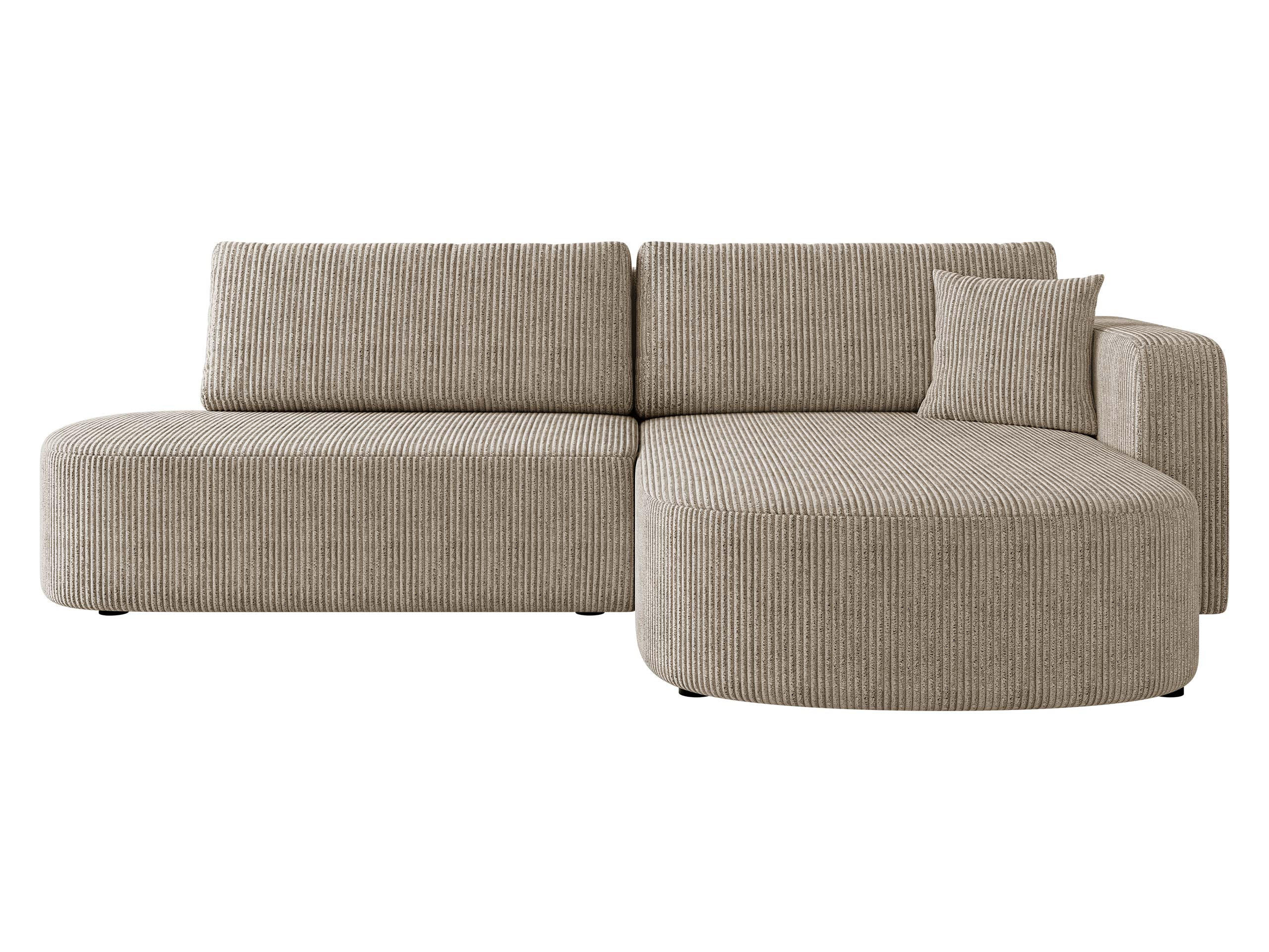 Mirjan24 Ecksofa Beige 252x175 cm