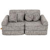 KINDERSOFA, Pocket Plus, Tangle, Mondgrau - Graubraun, Textil (120/25/60cm) - MeowBaby