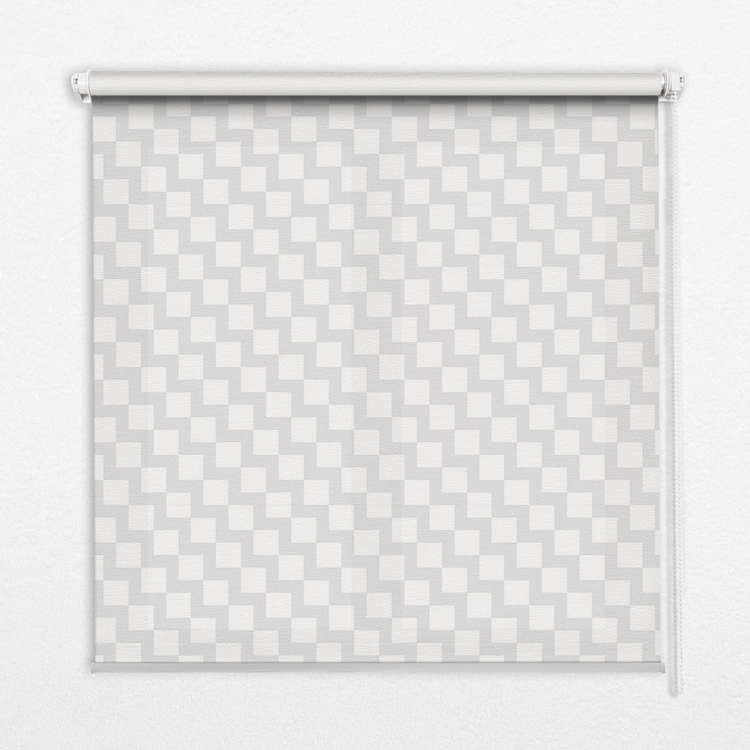 TULUP VNITŘNÍ roleta - okenní roleta - roleta - 120x140 cm - Šedé čtverce