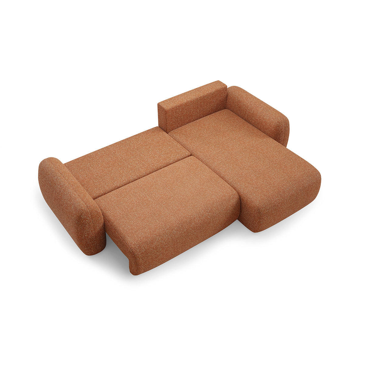 ECKSOFA Carmela 3 Sitzplätze Orange - Orange, Holz (304/190cm) - Petits-meubles