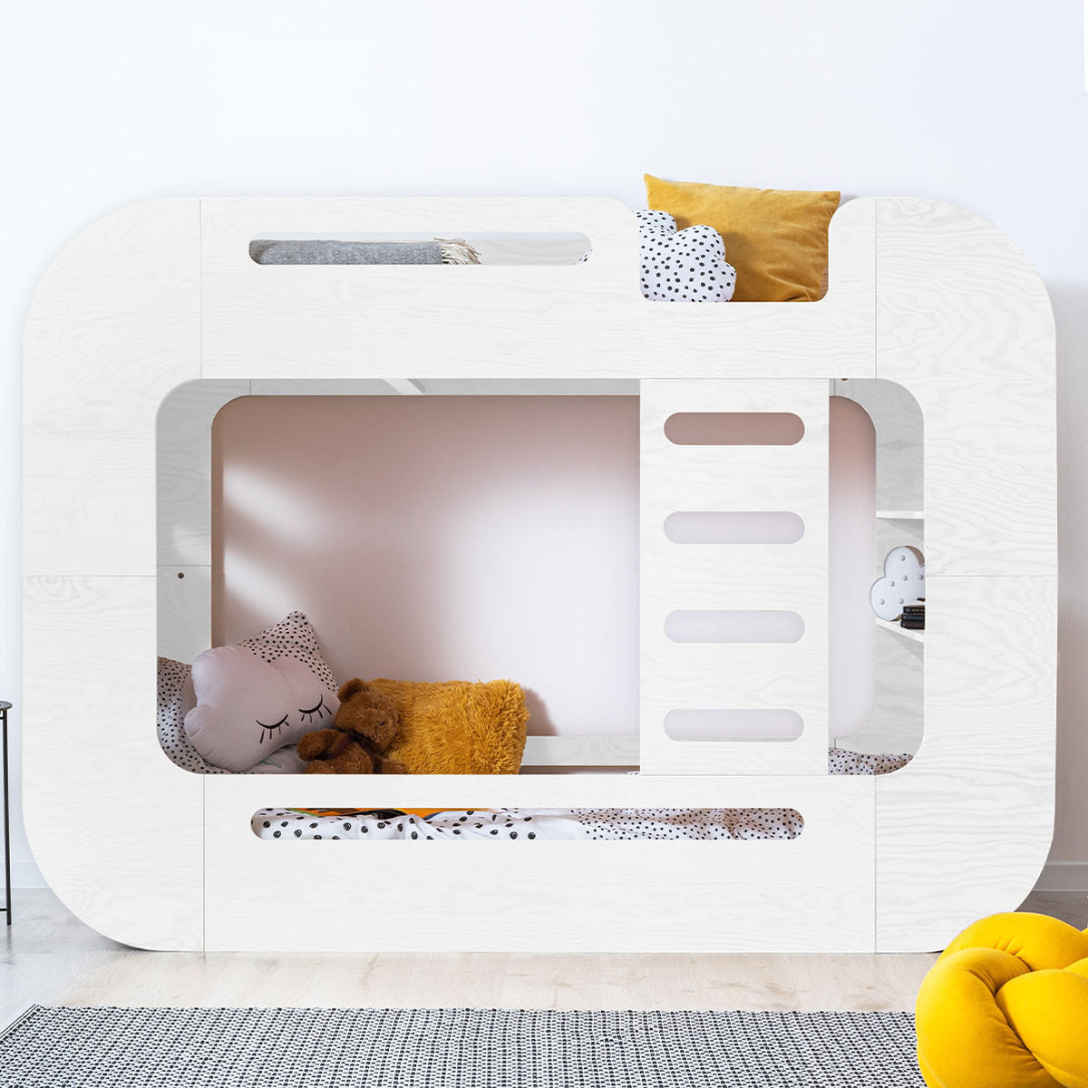 POSTEĽ 90/190 Nadège Biela - biela, drevo (90/190cm) - Petits-meubles