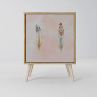 SIDEBOARD THE DELIQUESCE, Eichefarben, 57,5x42x77,5 cm, Schräge Buchenholzfüße - Eichefarben/Buchefarben, Holzwerkstoff/Buchenholz (57.5/77.5/42cm) - SpaceRebels