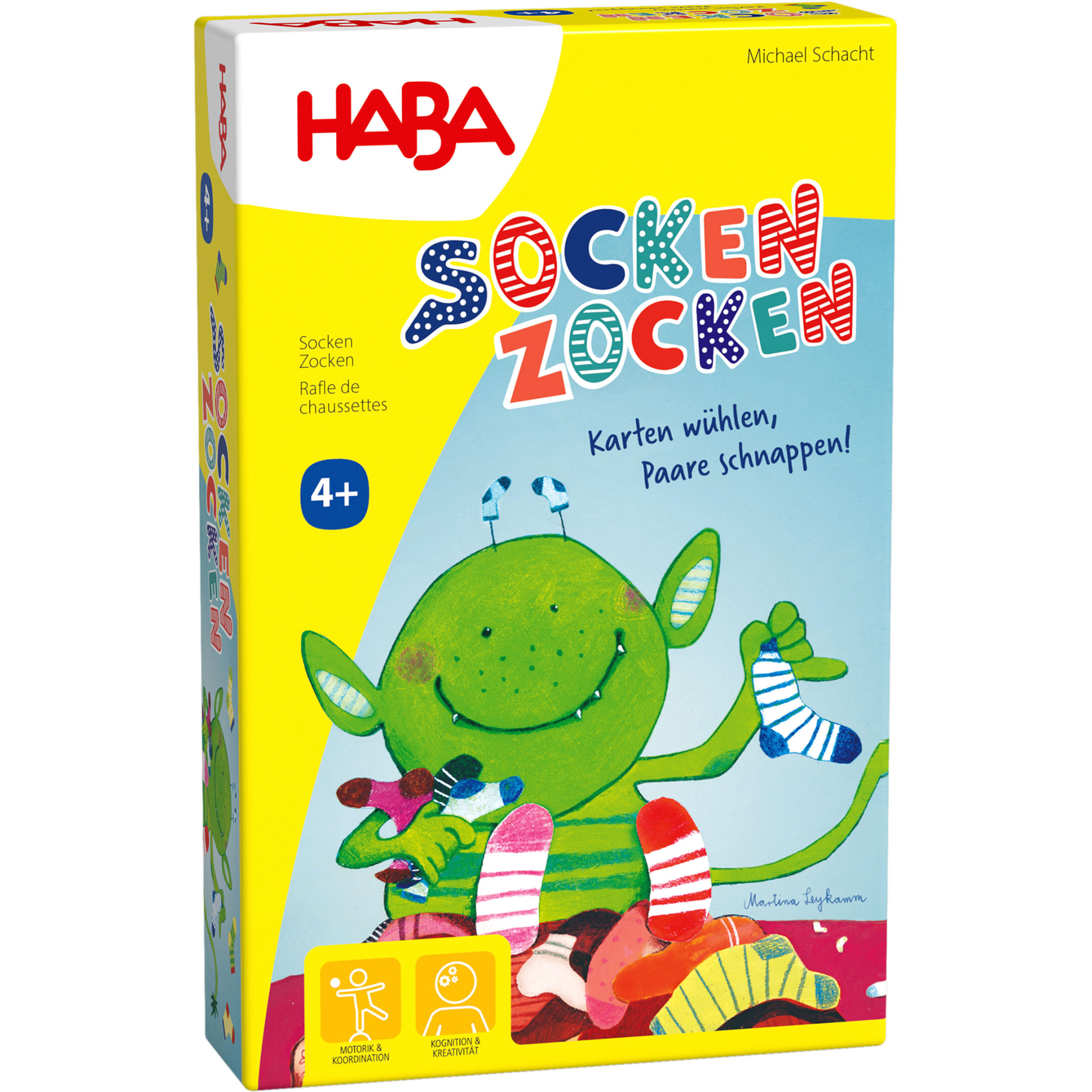 SUCHSPIEL Socken Zocken, ab 4 Jahren - Multicolor, Naturmaterialien (11.6/18.1cm)