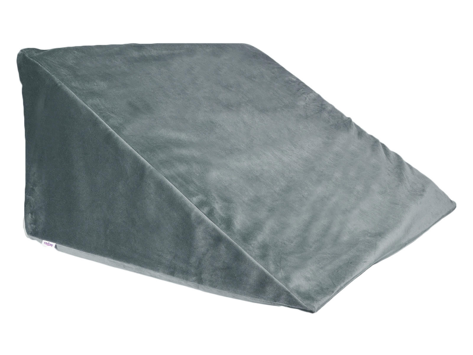 KEILKISSENHÜLLE Samt&Sonders stein-grau 62/49/30 cm - Grau, Textil (49/62cm) - beties Heimtextil