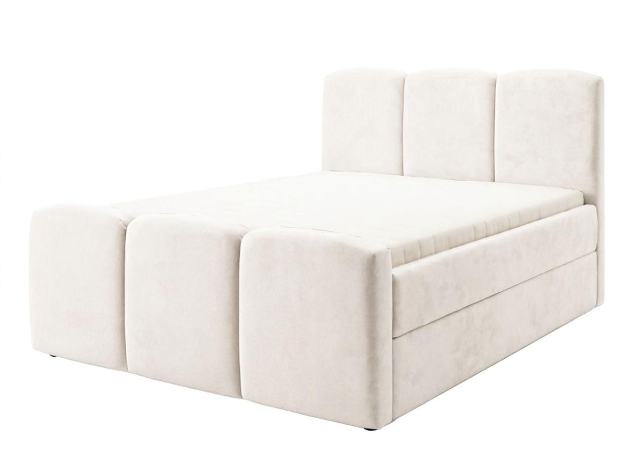 BOXBETT Campi 140x200 Creme - Creme, Holz/Textil (140/200cm) - Graingold