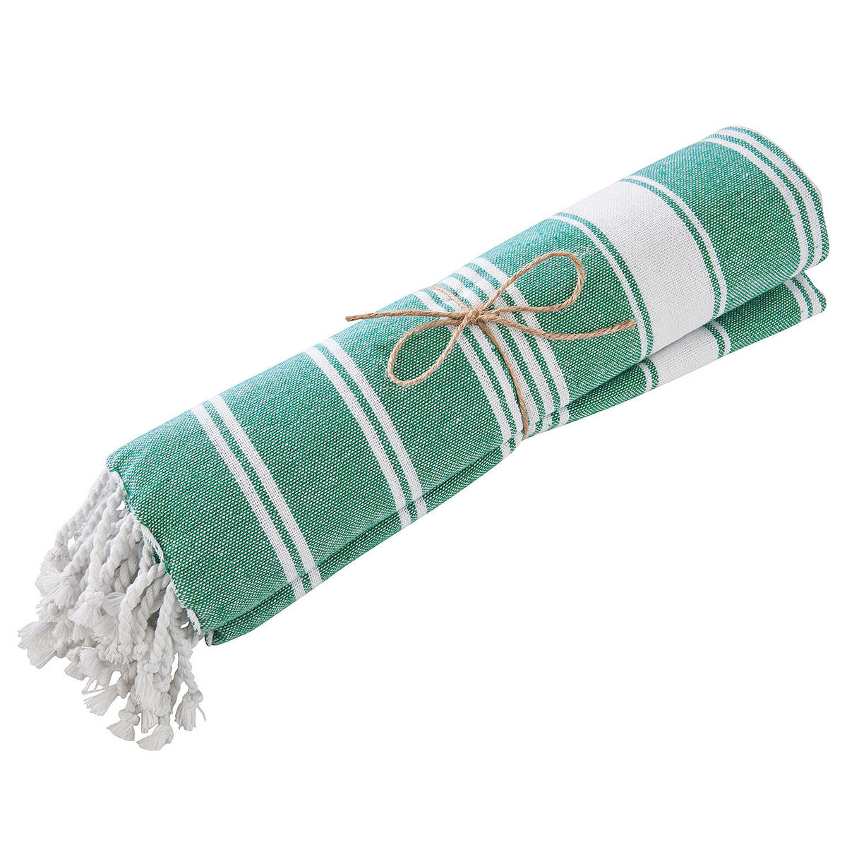 HAMAMTUCH (5er Set) Surfside - Türkis, Textil (90/170cm) - Butlers