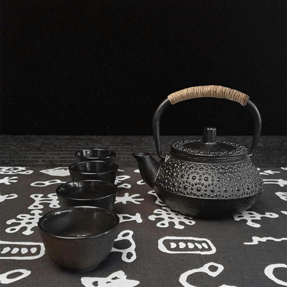 TEEKANNE Gusseisen 0.3L Schwarz - Schwarz, Metall (11/11cm)