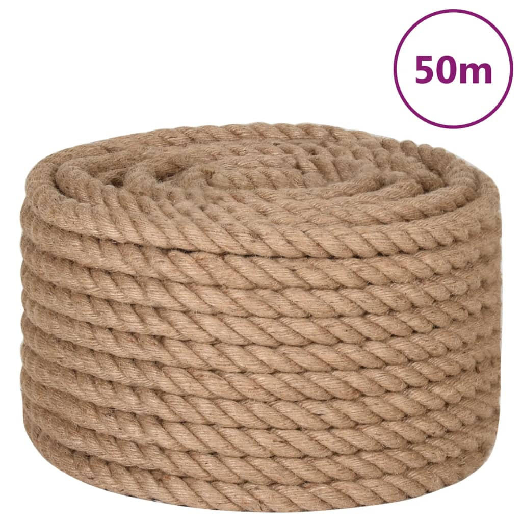 SEIL 100% Jute 20 Mm 50 M - Braun, Naturmaterialen (5000/2/1cm) - vidaXL