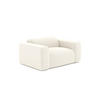 SESSEL Bouclé-Stoff Creme 130cm - Creme, Textil (130/67/97cm) - Sia Home