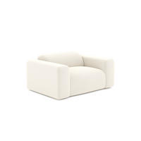 SESSEL Bouclé-Stoff Creme 130cm - Creme, Textil (130/67/97cm) - Sia Home
