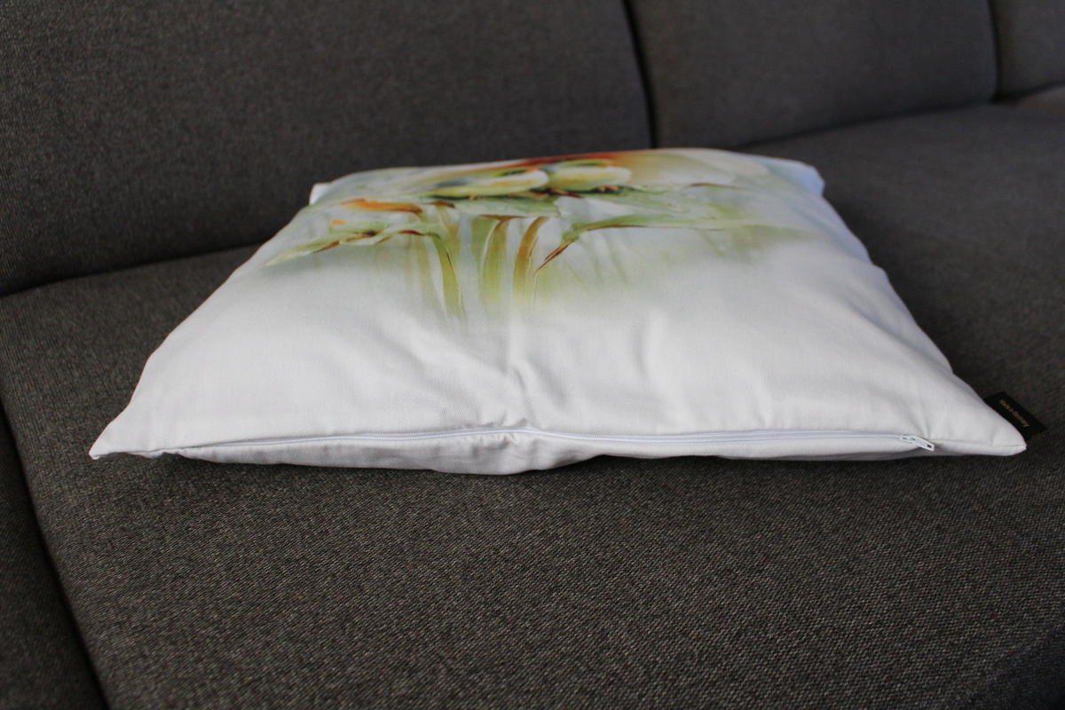 KISSENHÜLLE FRÜHLINGSFEST VÖGEL - Mintgrün, Textil (50/50cm) - Yve! decoration